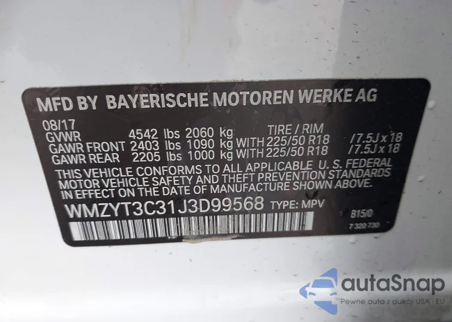 WMZYT3C31J3D99568: 42131017