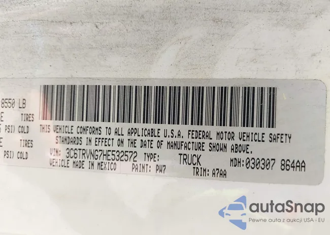 3C6TRVNG7HE532572: 42131023