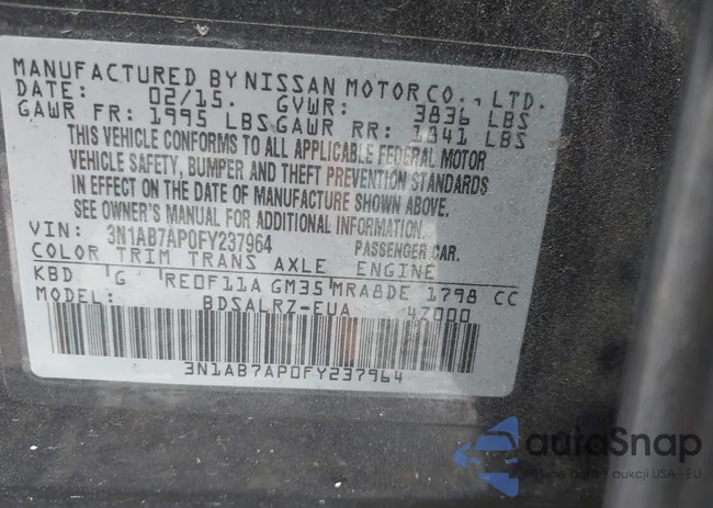 3N1AB7AP0FY237964: 42131069