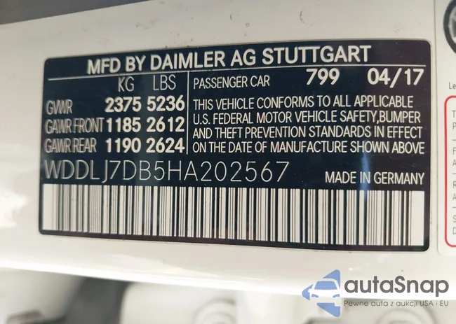 WDDLJ7DB5HA202567: 42130166