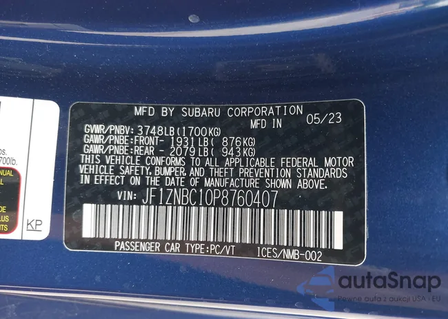 JF1ZNBC10P8760407: 42131556