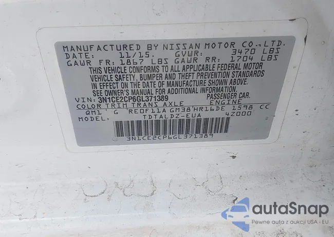 3N1CE2CP6GL371389: 42131764