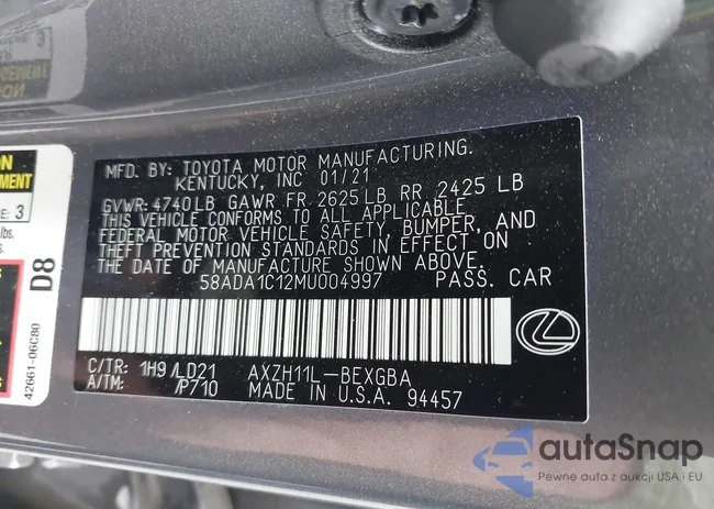 58ADA1C12MU004997: 42131827