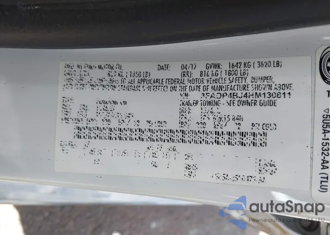 3FADP4BJ4HM130811: 42131967