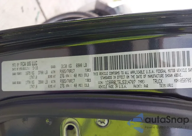 1C6RR6LT6JS314707: 42132080