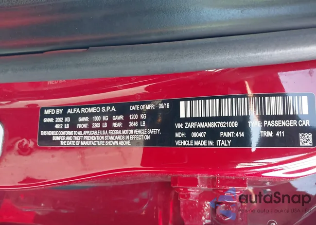 ZARFAMAN8K7621009: 42131302