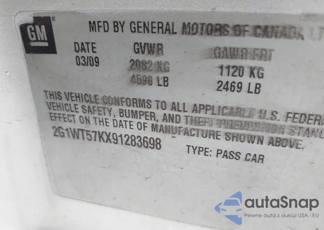 2G1WT57KX91283698: 42132635