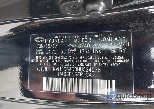 KMHTC6AD8HU324578: 42133082