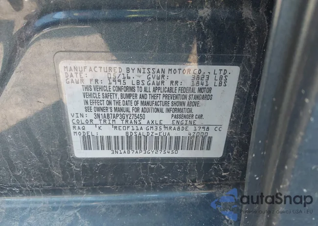 3N1AB7AP3GY275450: 42133721