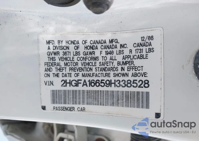 2HGFA16659H338528: 42133782