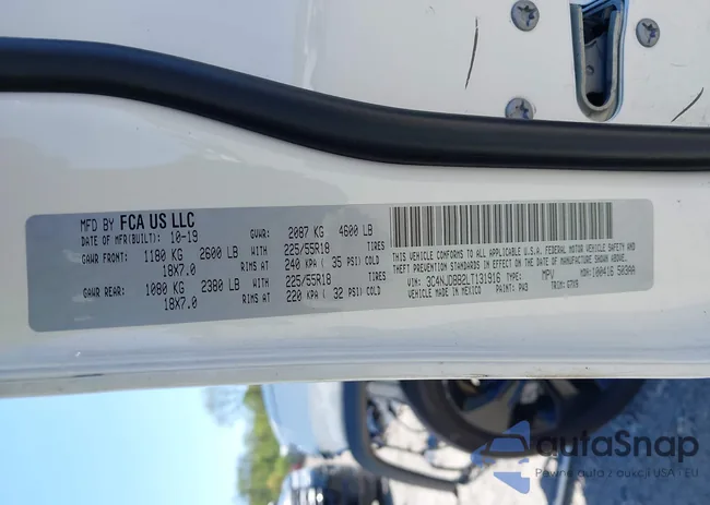 3C4NJDBB2LT131916: 42133219