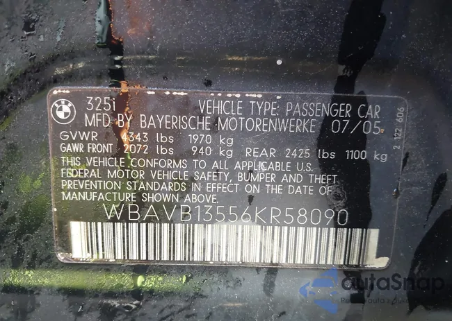 WBAVB13556KR58090: 42133241