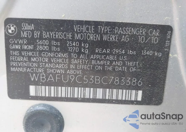 WBAFU9C53BC783386: 42133357