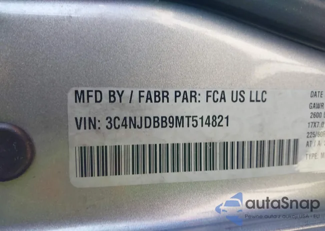 3C4NJDBB9MT514821: 42134528