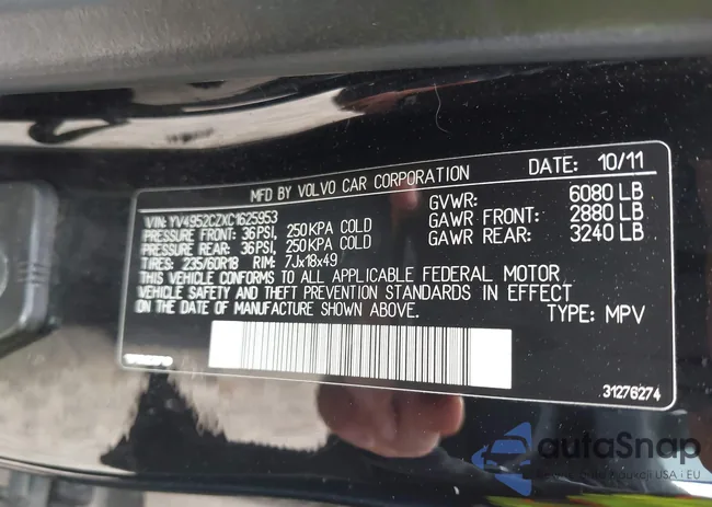 YV4952CZXC1625953: 42134691