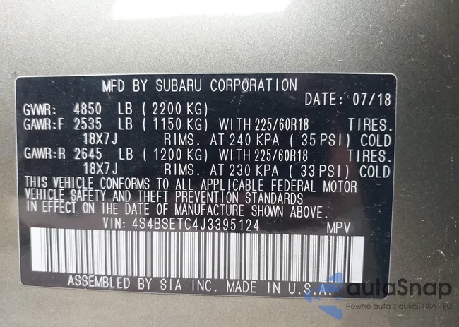 4S4BSETC4J3395124: 42134836