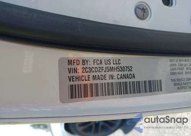 2C3CDZFJ5MH530752: 42134977