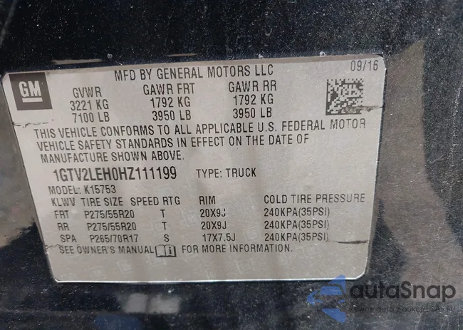 1GTV2LEH0HZ111199: 42135106