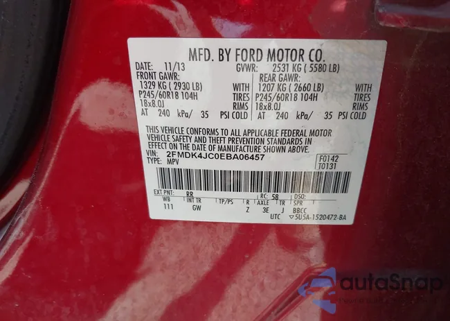 2FMDK4JC0EBA06457: 42134280