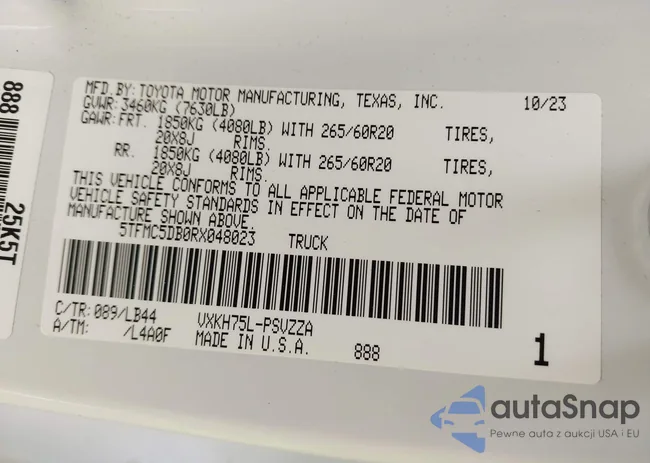 5TFMC5DB0RX048023: 42134293