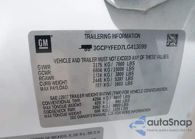 3GCPYFED7LG413099: 42134385