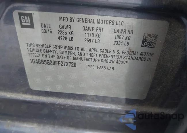 1G4GB5G30FF272720: 42134446