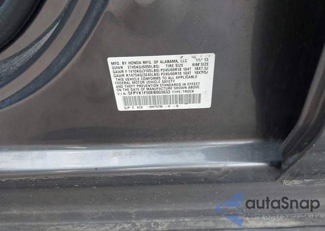 5FPYK1F50EB003633: 42134497