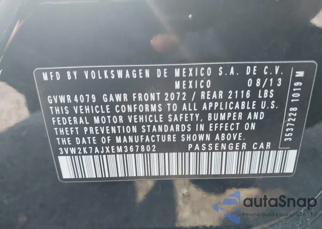 3VW2K7AJXEM367802: 42135820