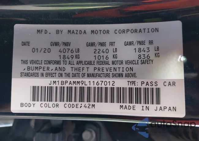 JM1BPAMM9L1167012: 42136066