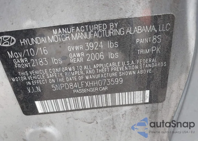 5NPD84LFXHH073599: 42135157