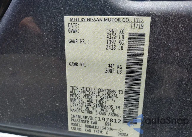 1N4BL4BV0LC197812: 42135164