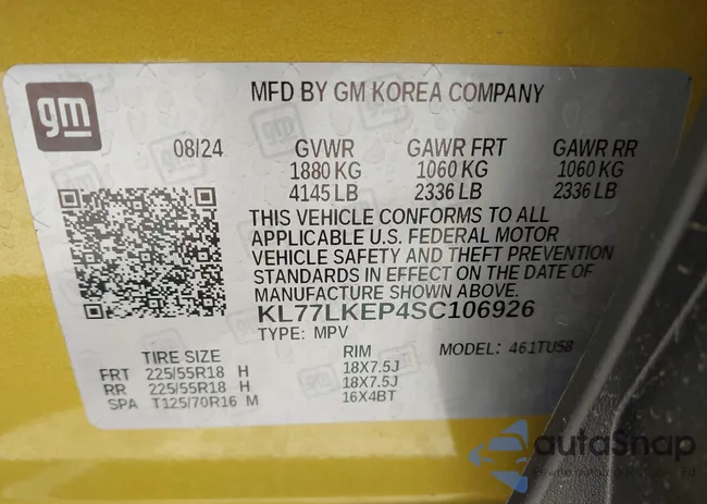 KL77LKEP4SC106926: 42135371