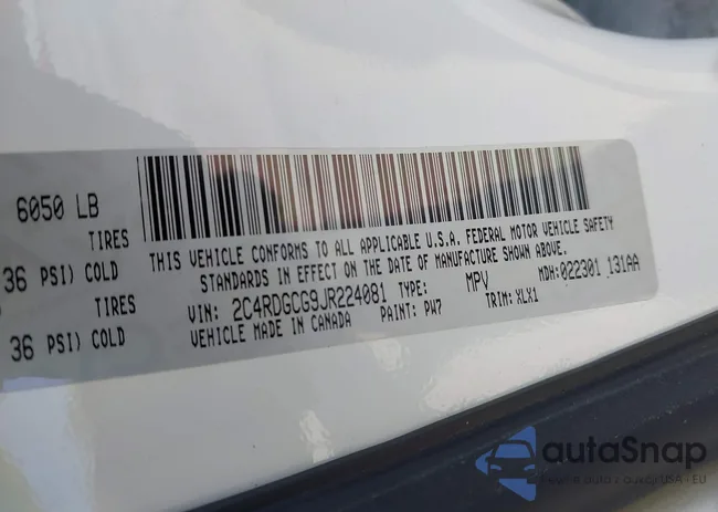 2C4RDGCG9JR224081: 42136685