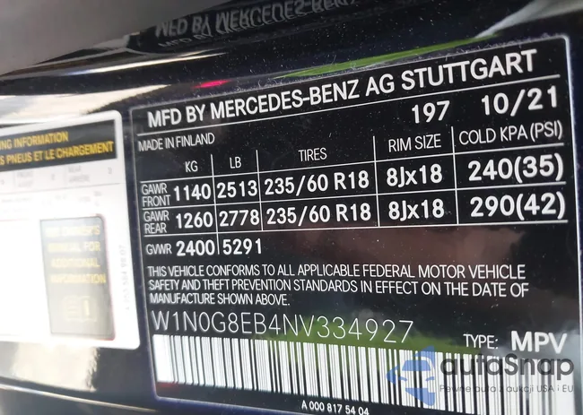 W1N0G8EB4NV334927: 42136772