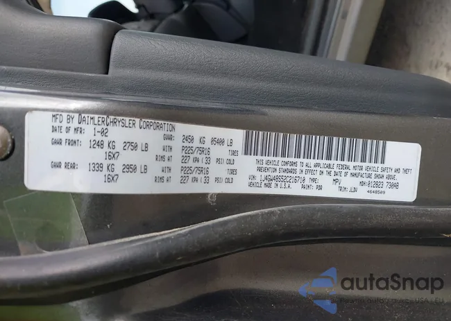 1J4GW48S52C216710: 42137077