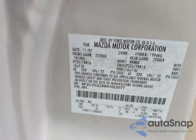 4F2CZ02Z88KM22077: 42136229