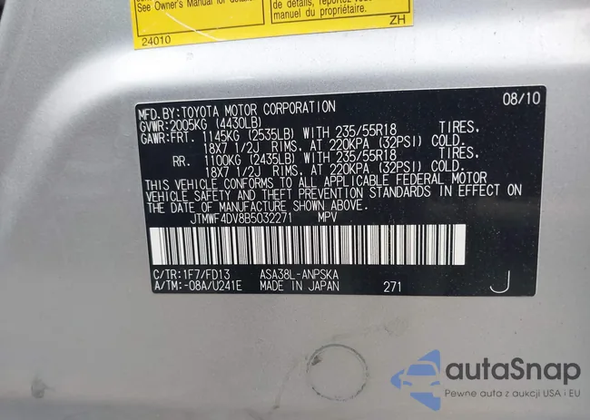 JTMWF4DV8B5032271: 42136402