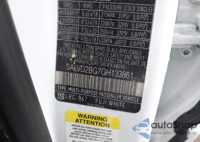 SALVD2BG7GH133861: 42136477