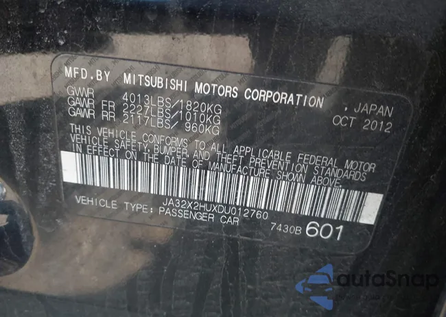 JA32X2HUXDU012760: 42136483