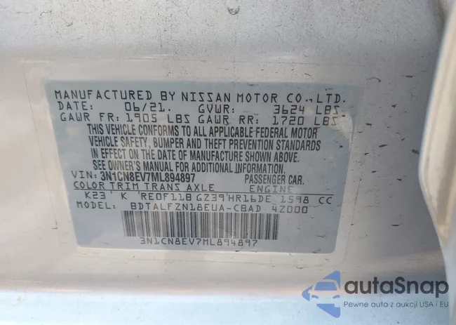 3N1CN8EV7ML894897: 42137540