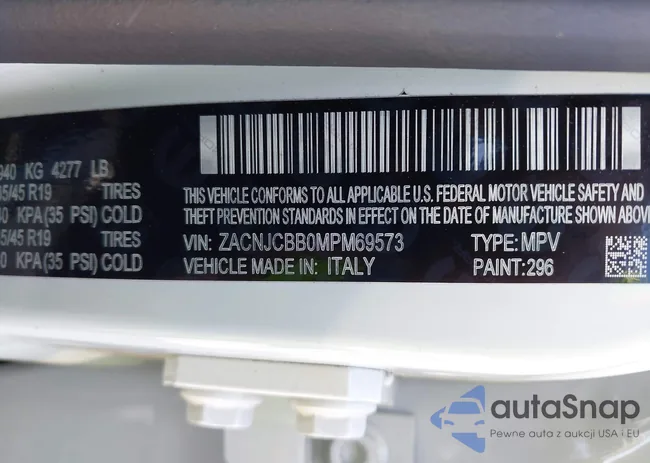 ZACNJCBB0MPM69573: 42137801