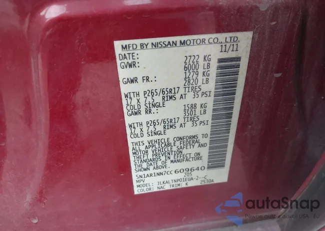 5N1AR1NN7CC609640: 42137840