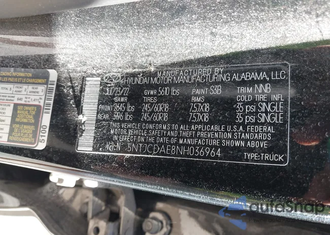 5NTJCDAE8NH036964: 42137256