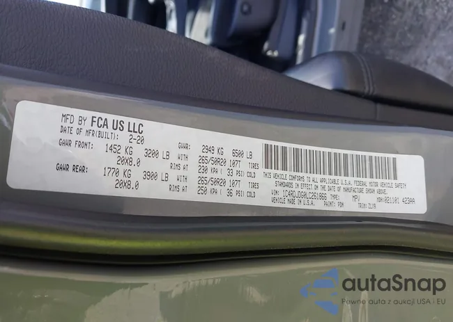 1C4RDJDG0LC261866: 42137323