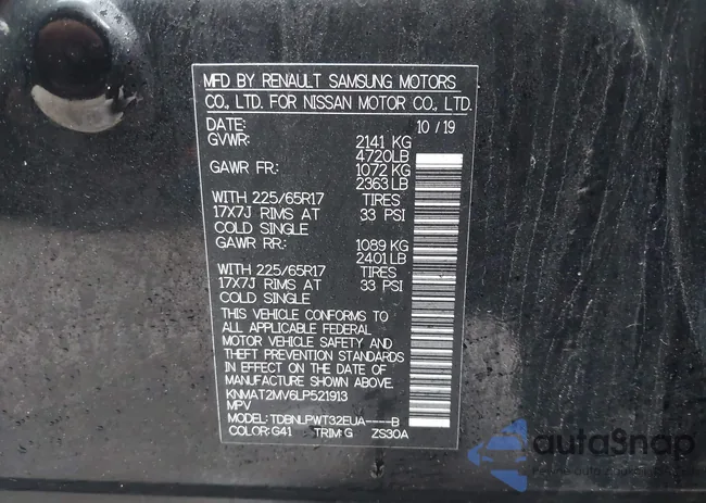 KNMAT2MV6LP521913: 42138600