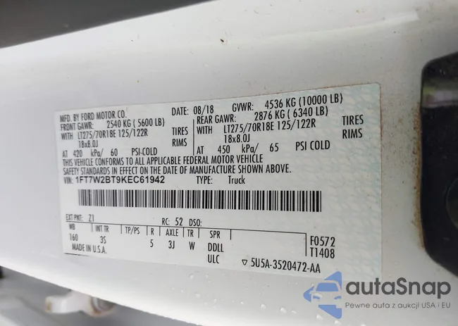 1FT7W2BT9KEC61942: 42138674