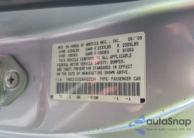 1HGCS12329A022224: 42138749