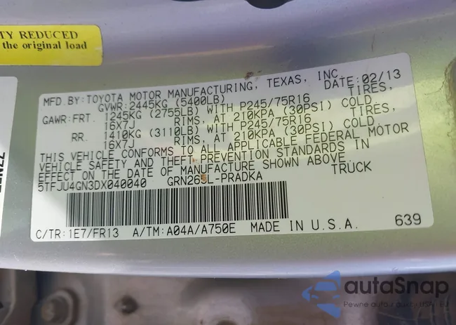 5TFJU4GN3DX040040: 42138775