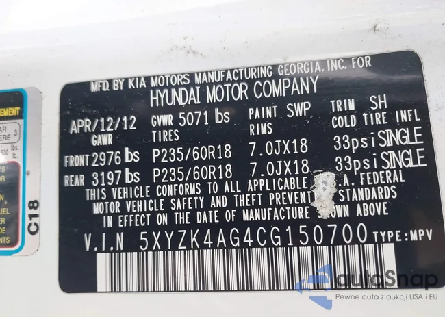 5XYZK4AG4CG150700: 42138342