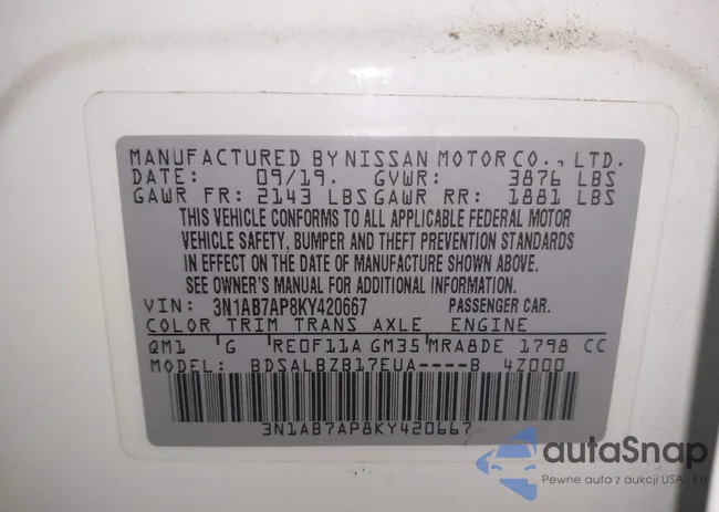 3N1AB7AP8KY420667: 42138431